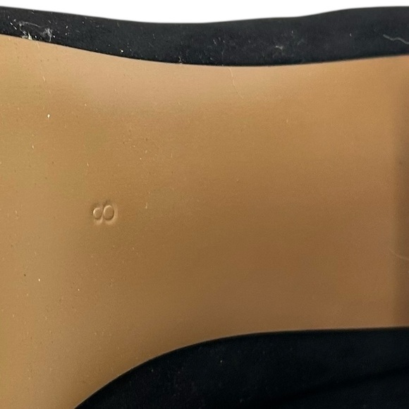 Betsey Johnson Kassie Black Faux Suede Ankle Bootie Rhinestone Block Heel Size 8 - Picture 8 of 8